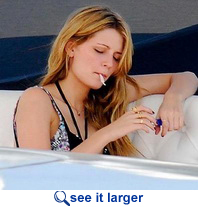 mischa barton smoking cellulite